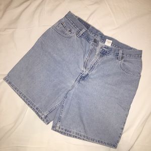Vintage High Waist Denim Mom Shorts